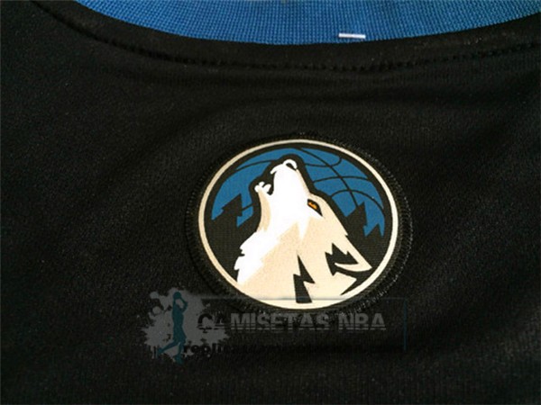 Camiseta Manga Corta Timberwolves Garnett Negro